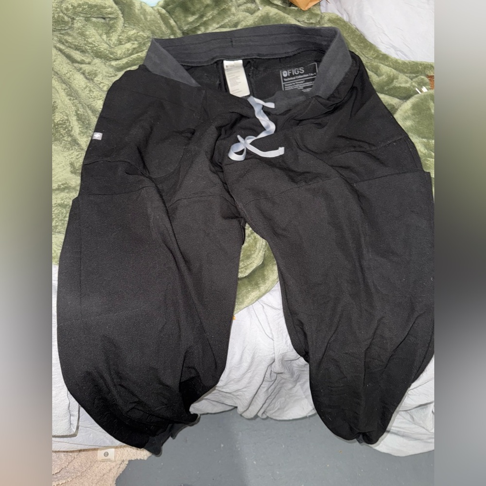 Figs Scrubs Women size XL/T Jogger Black Professional Workwear Medical Pants.